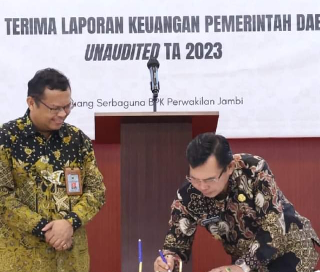 Pemkot Sungai Penuh Serahkan LKPD Unaudited Tahun 2023 ke BPK RI Perwakilan Jambi