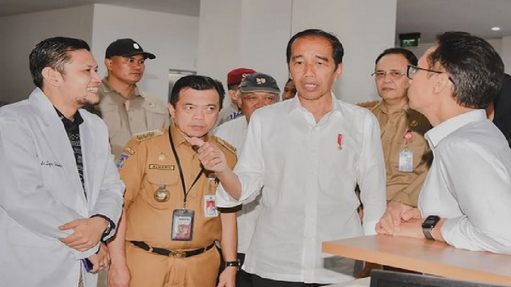 Presiden Tinjau Fasilitas Kesehatan di RSUD Sultan Thaha Saifuddin, Tebo, Jambi