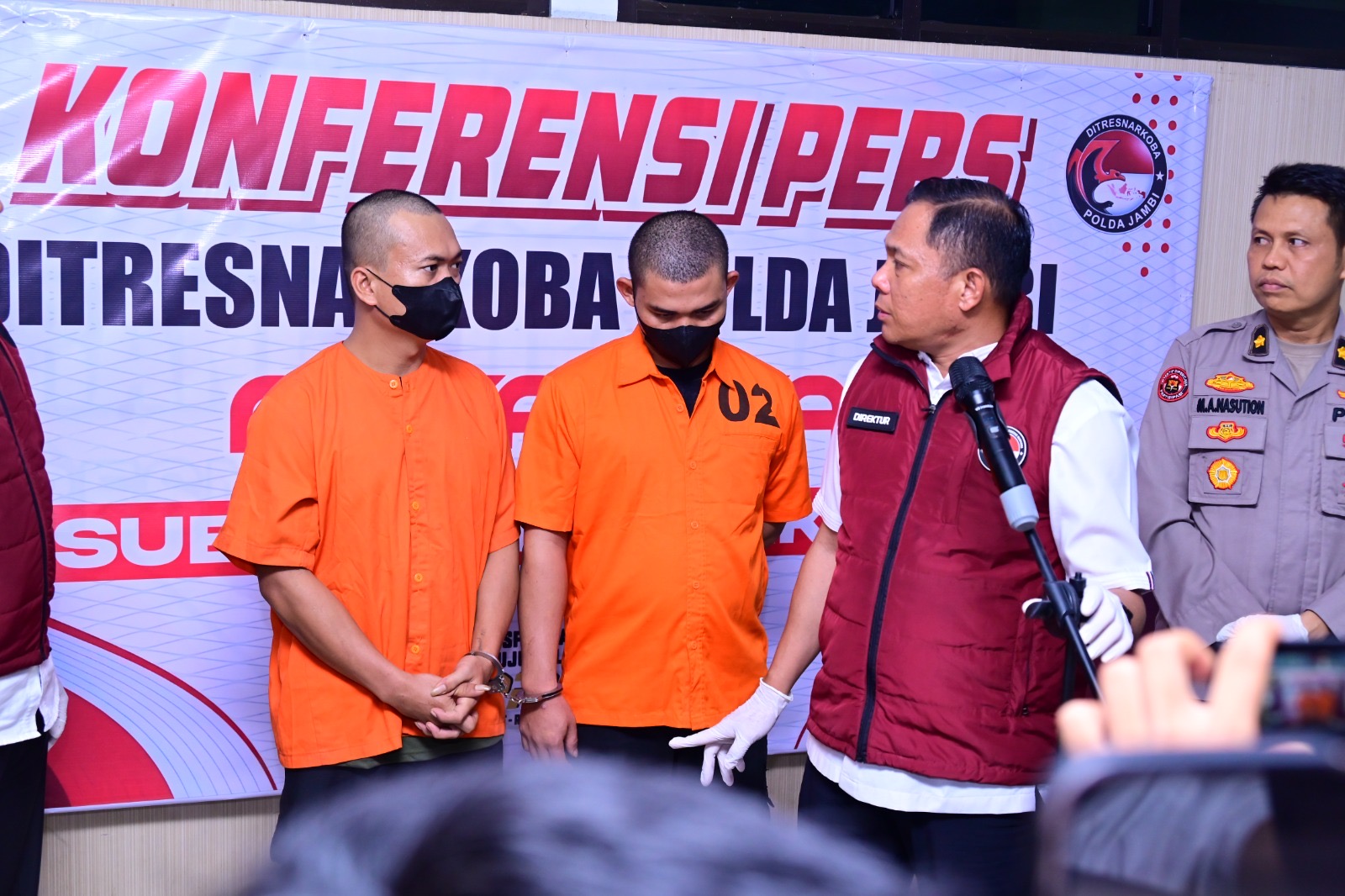Polda Jambi Gagalkan Peredaran Ganja 11,5 Kg, Dua Bandar Asal Sumut Ditangkap di Simpang Tiga Sipin
