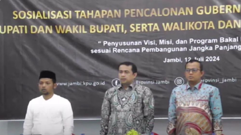 KPU Provinsi Jambi Sosialisasi PKPU 8 2024 Soal Tahapan Pencalonan Pilkada Serentak 2024