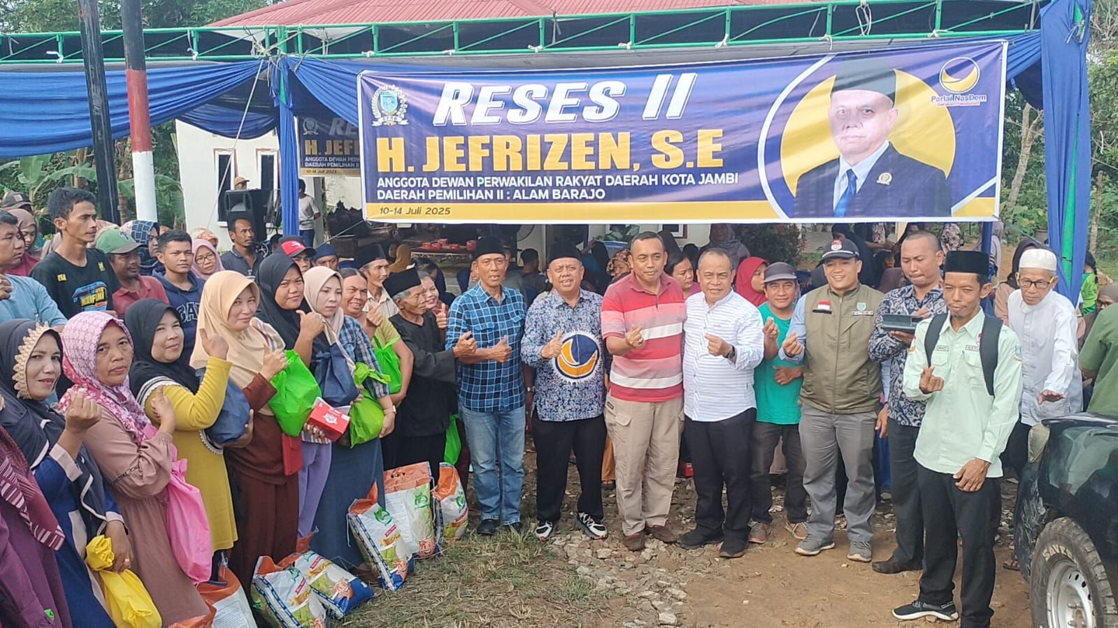 Wakil Ketua DPRD Kota Jambi Jefrizen Terima Aspirasi Soal Lampu Jalan dan Infrastruktur Saat Reses Tahap II