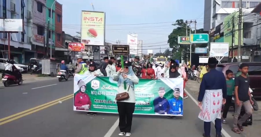 Pawai Taaruf MTQ Ke 6 Tingkat Kecamatan Danau Sipin