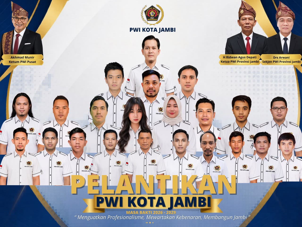 Irwansyah Kembali Pimpin PWI Kota Jambi