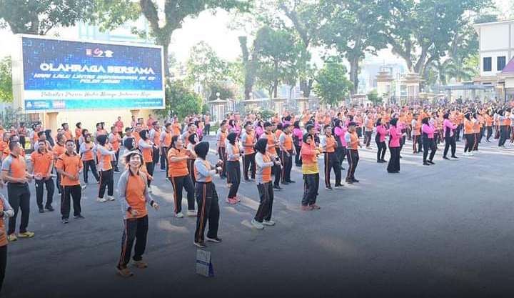 Peringati Hari Lalu Lintas Bhayangkara di Polda Jambi 