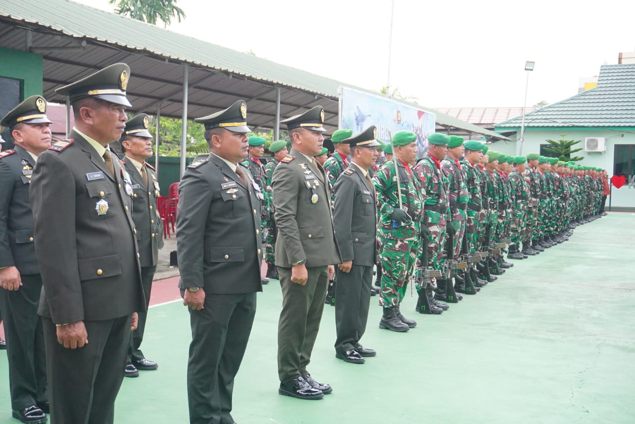 Kodim 0419 Tanjab Gelar Upacara Peringatan HUT ke-80 TNI