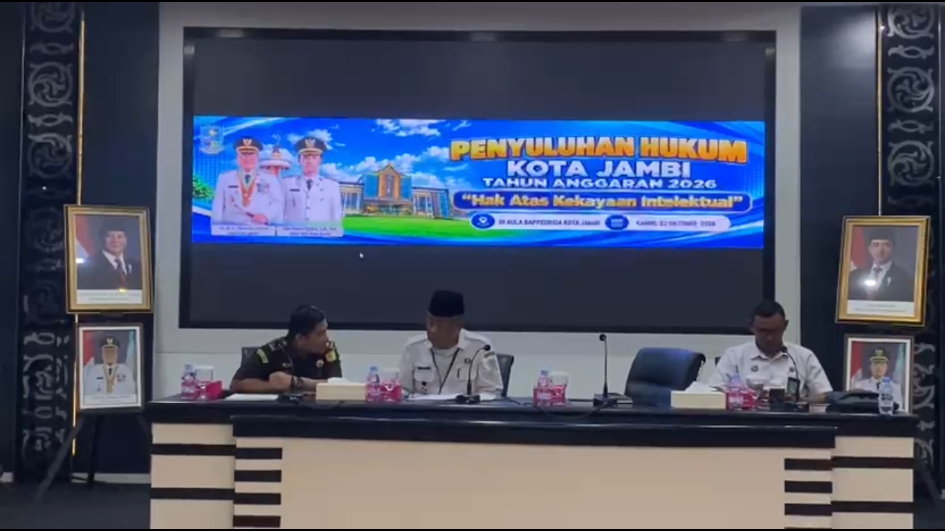 Dorong UMKM Naik Kelas, Pemkot Jambi Gelar Penyuluhan Hukum Hak Kekayaan Intelektual