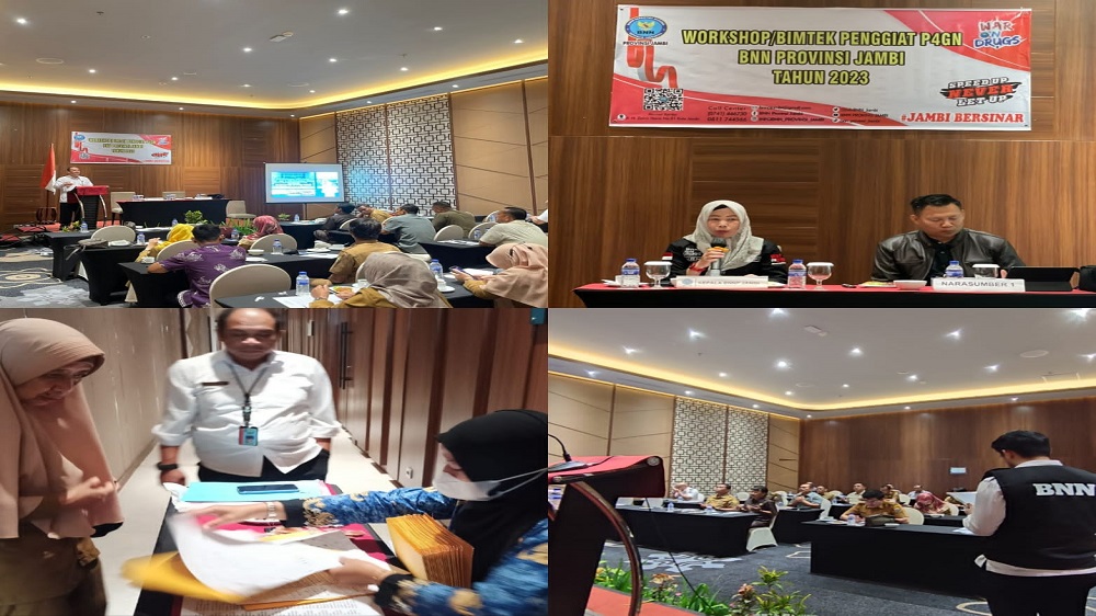 Workshop Penggiat P4GN BNN Provinsi Jambi di Instansi Pemerintah Tahun 2023