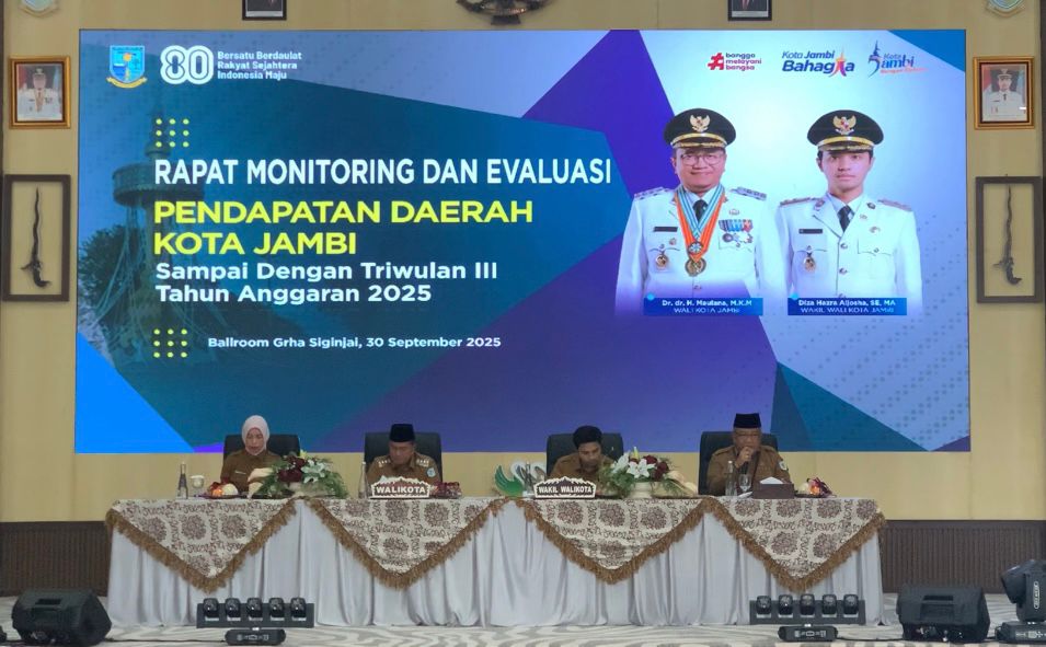 Wali Kota Jambi Tegaskan Optimalisasi PAD Lewat Monitoring dan Evaluasi Triwulan III