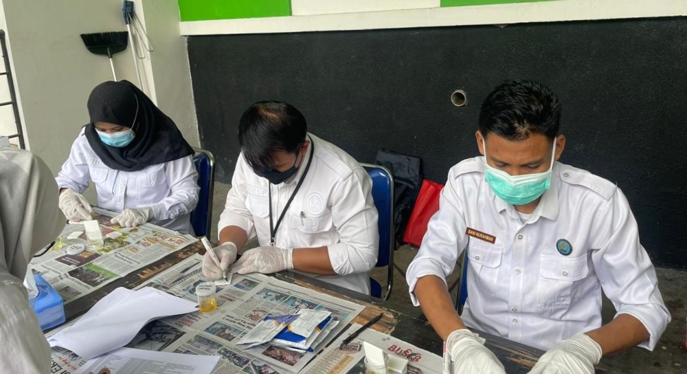 BNN Provinsi Jambi Gelar Kegiatan Tes Urine Kepada Karyawan PTPN