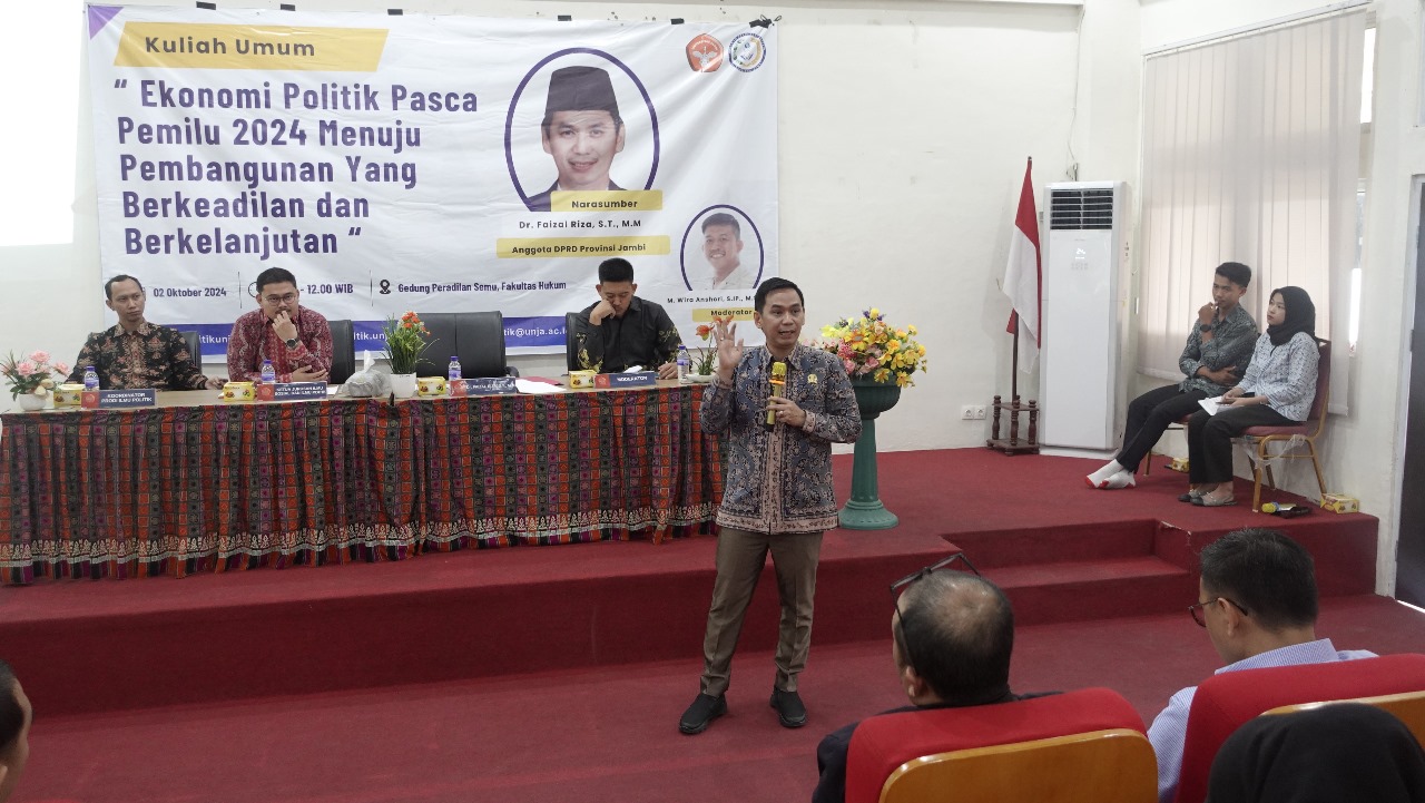 Faizal Riza Jelaskan Peran dan Fungsi Lembaga Legislatif kepada Mahasiswa Fisipol Unja