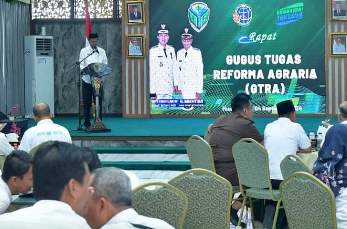 Sidang Gugus Tugas Reforma Agraria di Ruang Kaca Kabupaten Batanghari