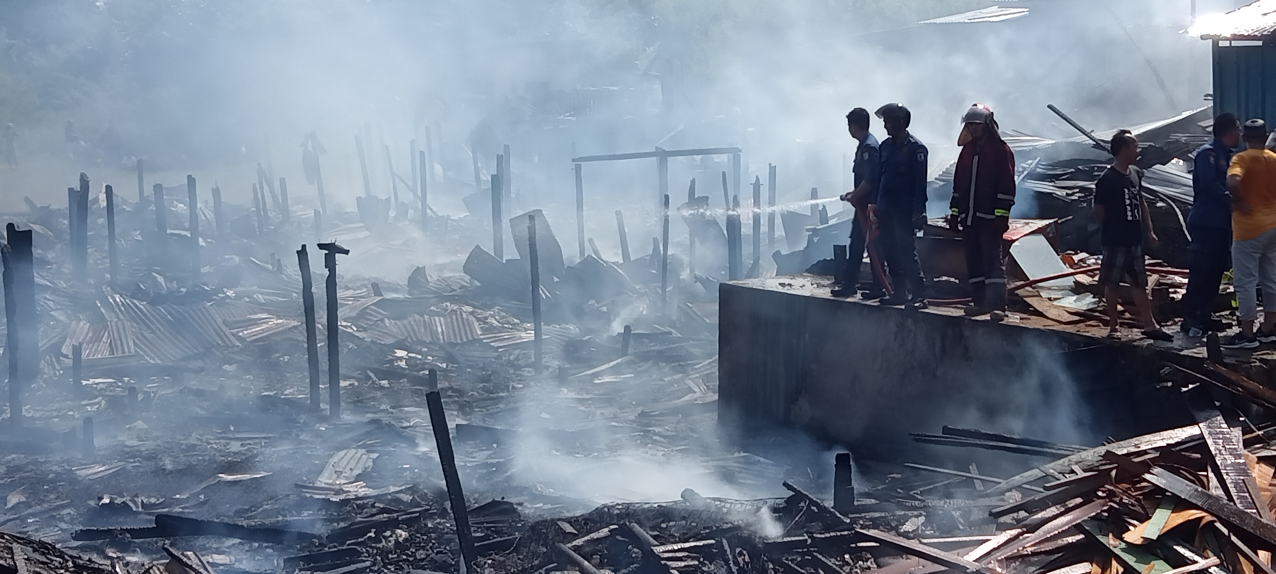 Sedang Penilaian Kampung Bantar, Sekitar Puluhan Rumah Terbakar di Kelurahan Legok 