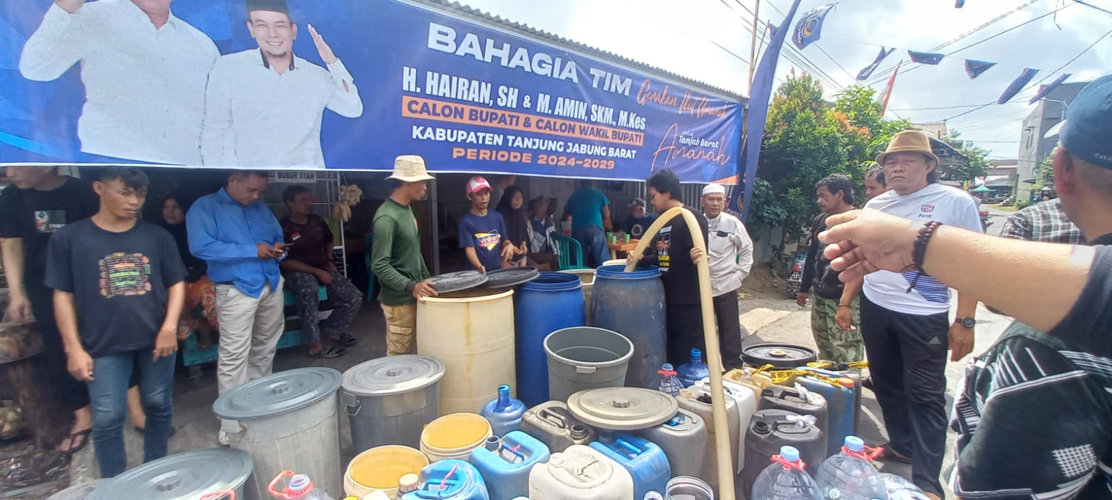 Posko Hairan-Amin di Kelurahan Sriwijaya Diserbu Warga, Ini Penjelasannya 