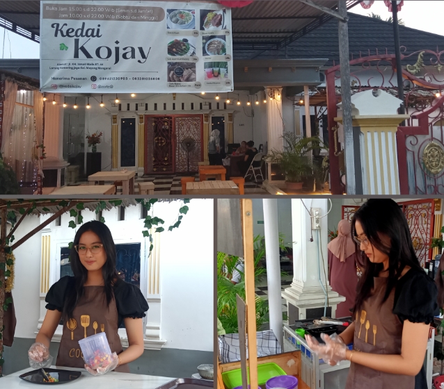 Maknyus! Mahasiswi Cantik di Kota Jambi Buka Bisnis Kuliner, Kedai Kojay Sajikan Makanan Chicken Steak 