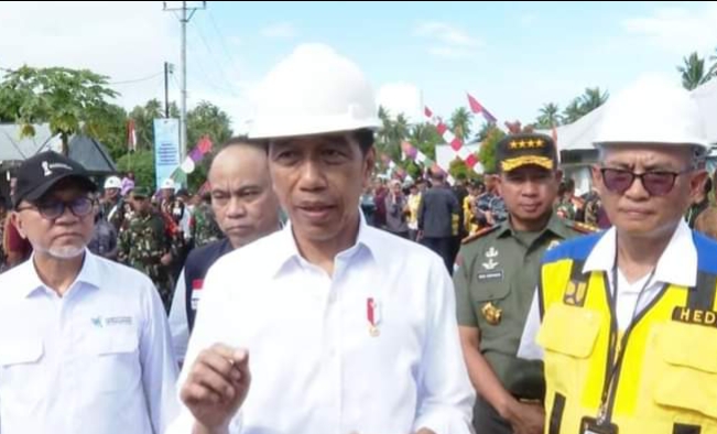 Presiden RI Jokowi Resmikan BTS 4G dan Pemberian BLT di Sulawesi Utara