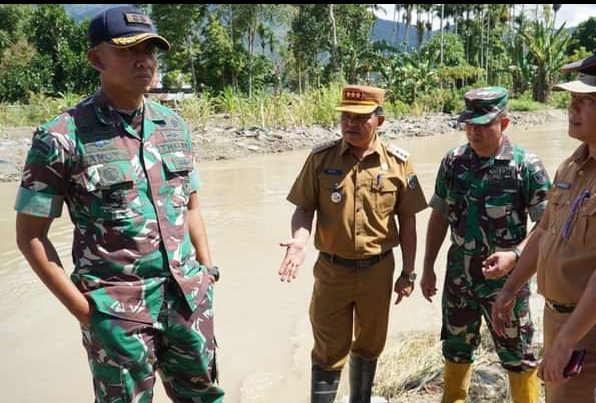 Dandim 0417/Kerinci Tinjau Posko Tanggap Darurat 