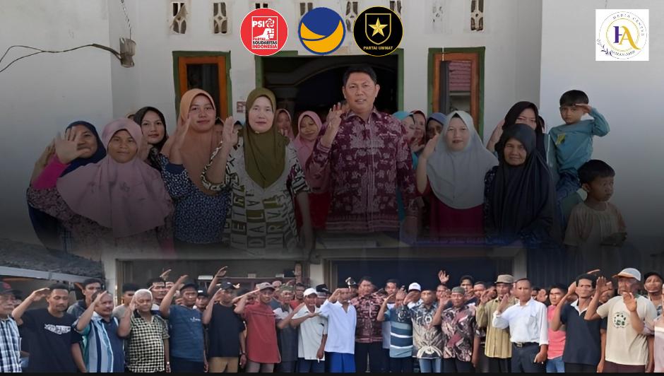 Gelombang Dukungan Berdatangan, Ratusan Warga Batang Asam Sambut Antusias Silaturahmi Politik Cabup Hairan