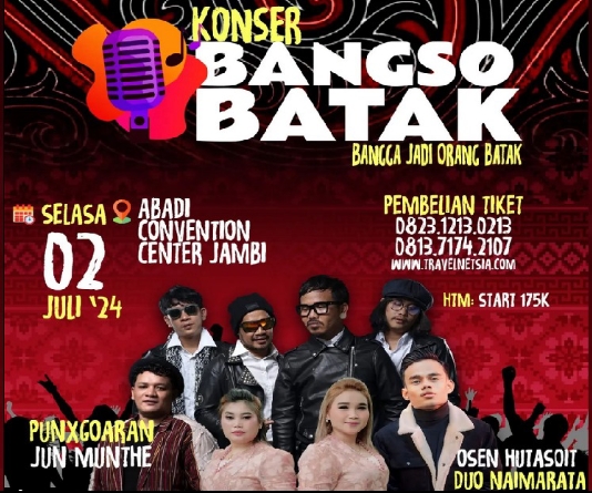 Menghadirkan Musisi Top, Group Jambi Ekspres Jadi Penyelenggara Konser Musik Batak Pertama di Jambi