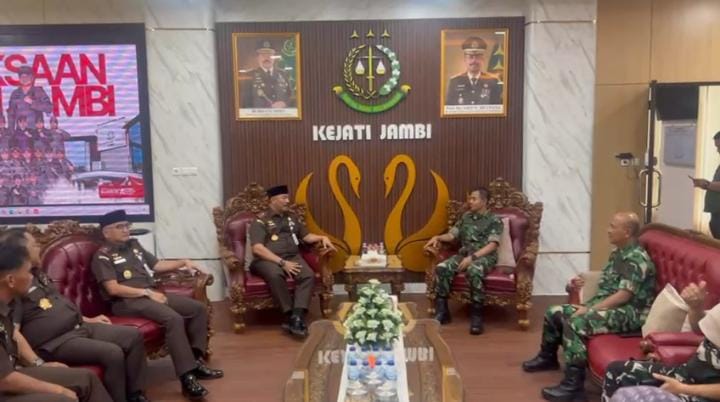 Kajati Jambi Terima Silaturahmi Danrem 042/GAPU, Perkuat Sinergi
