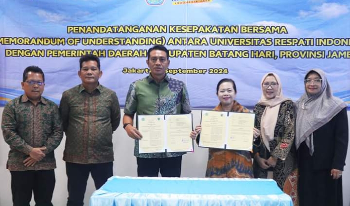 Penandatanganan Kesepakatan Antara Pemerintah Kabupaten Batanghari dan Universitas Respati Indonesia