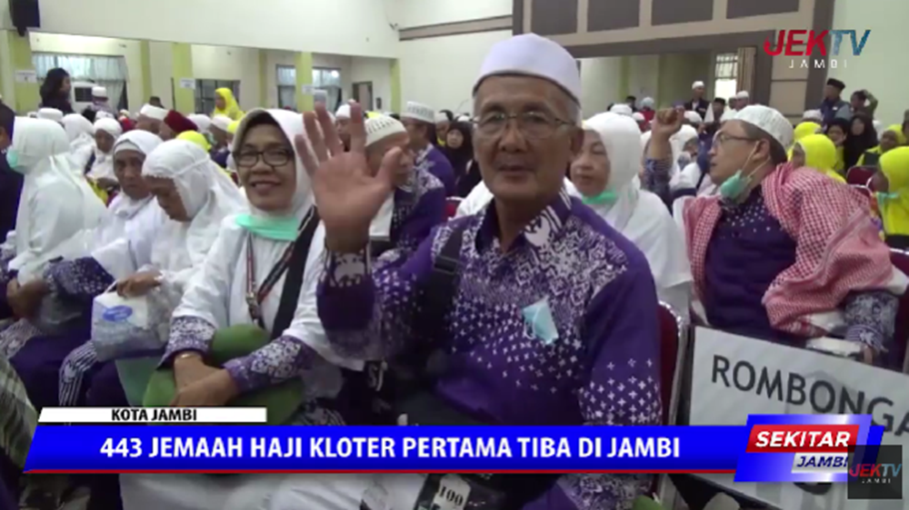 443 Jemaah Haji Kloter Pertama Tiba di Jambi 