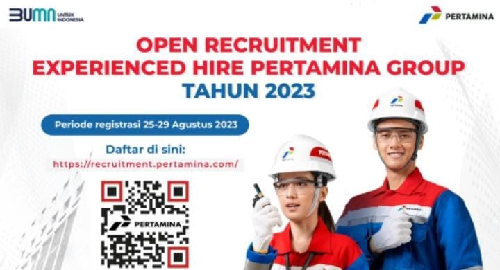 Open Recruitment! Perusahaan BUMN Pertamina Experience Hire 2023 Buka Lowongan Kerja, Cek Pendaftaran disini