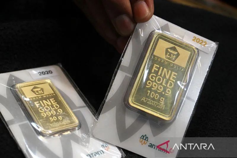 Harga emas Antam naik ke Rp2,9 juta per gram pada awal April
