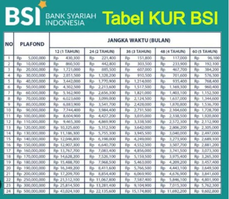 KUR BSI 2023 Tawarkan Pinjaman Tanpa Riba dan Suku Bunga