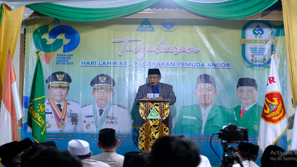 Wagub Sani Harap GP Ansor Perkuat Sinergi Bersama Pemerintah Daerah Kota Jambi