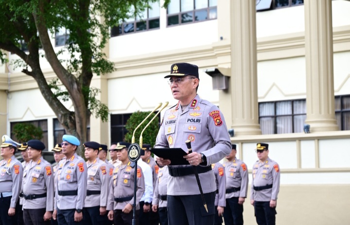 Upacara Bendera Kesadaran Nasional, Kapolda Jambi Tekankan Profesionalisme dan Integritas Personel