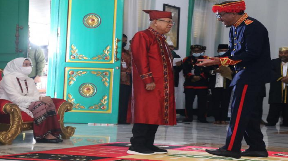 Wapres Ma'aruf Amin Mendapat Gelar Kehormatan dari Sultan Tidore