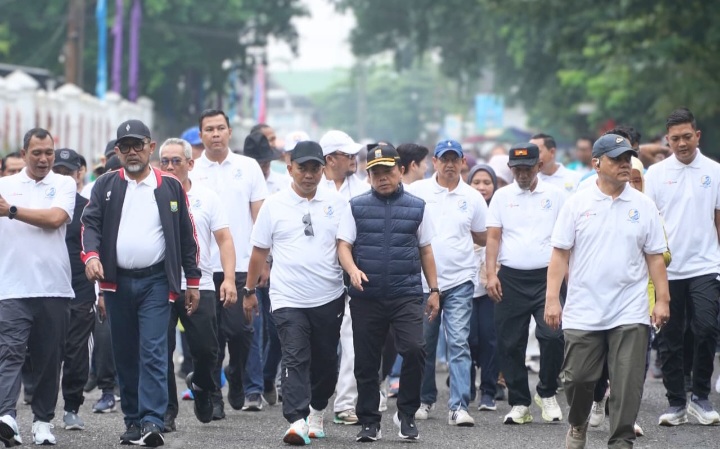 HUT Ke-69 Provinsi Jambi, Gubernur Al Haris Ajak Warga Jalan Santai dan Buka Pasar Tani