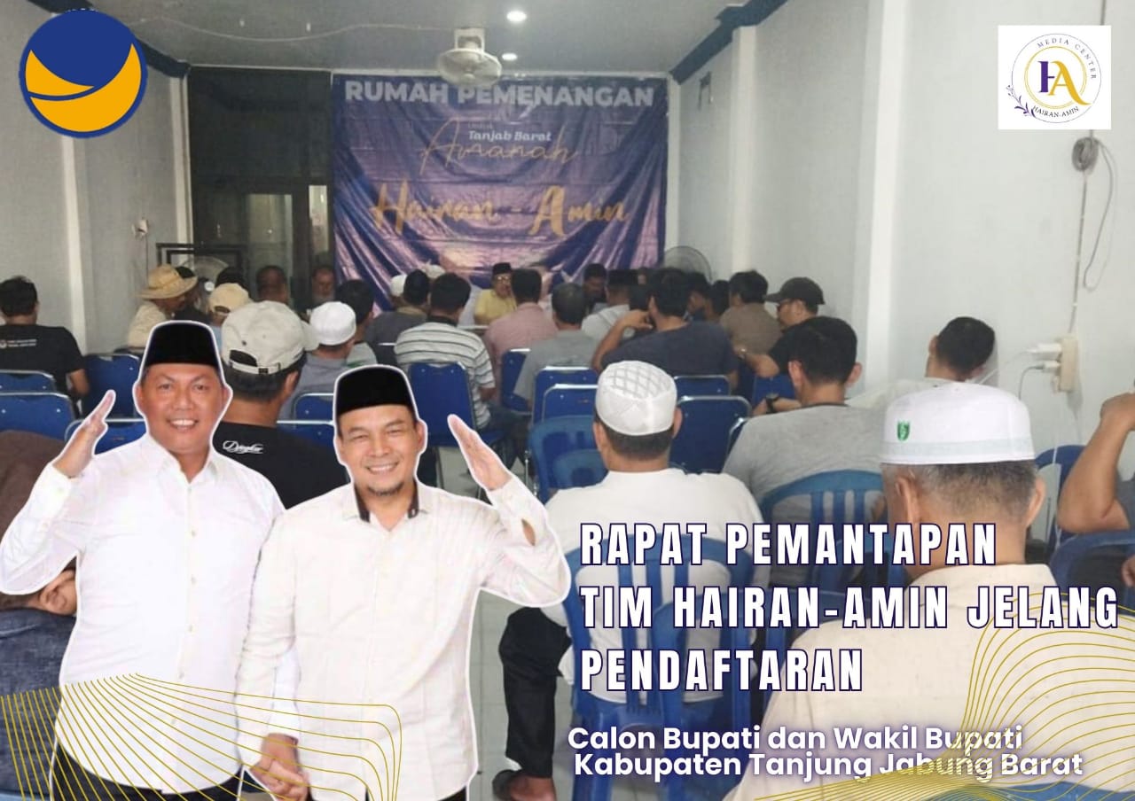 Jelang Pendaftaran, Tim Pemenangan Hairan-Amin Rapat Pemantapan Pendaftaran 