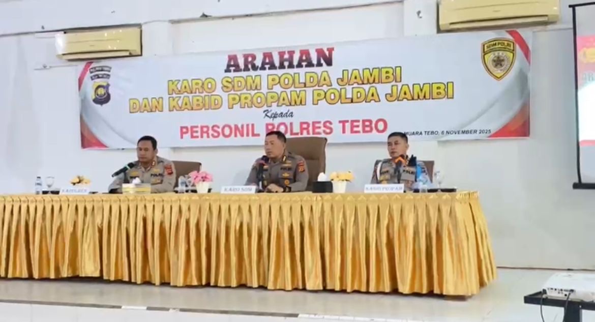Puluhan Personel Polres Tebo Jalani Tes Urine Secara Acak