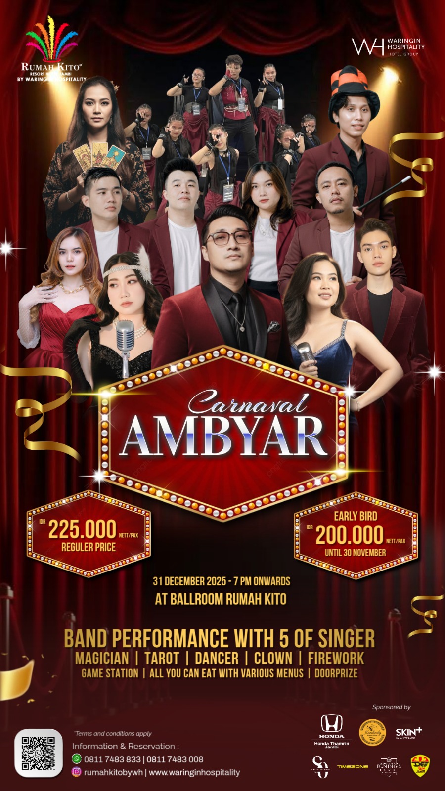 Malam Pergantian Tahun Baru 2026, Rumah Kito Resort Hotel Jambi BY WH Hadirkan Carnaval Ambyar!