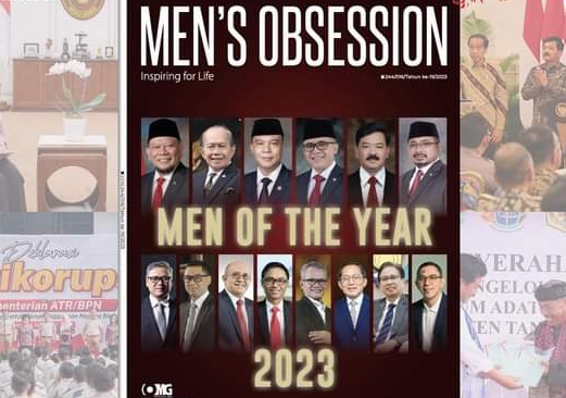 Menteri ATR/BPN Hadi Menjadi Salah Satu Sosok Men of The Year Versi Majalah Men's Obsession