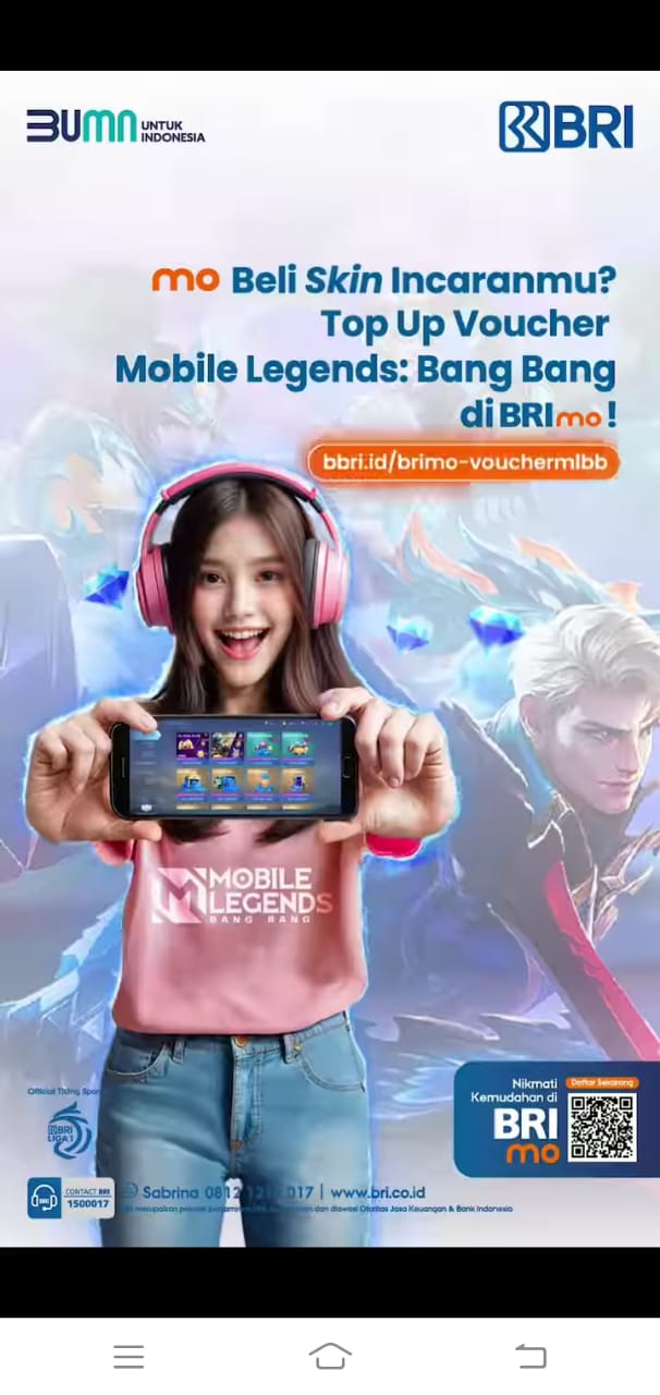 Kemudahan Top Up Game Mobile Legends Lewat BRImo 