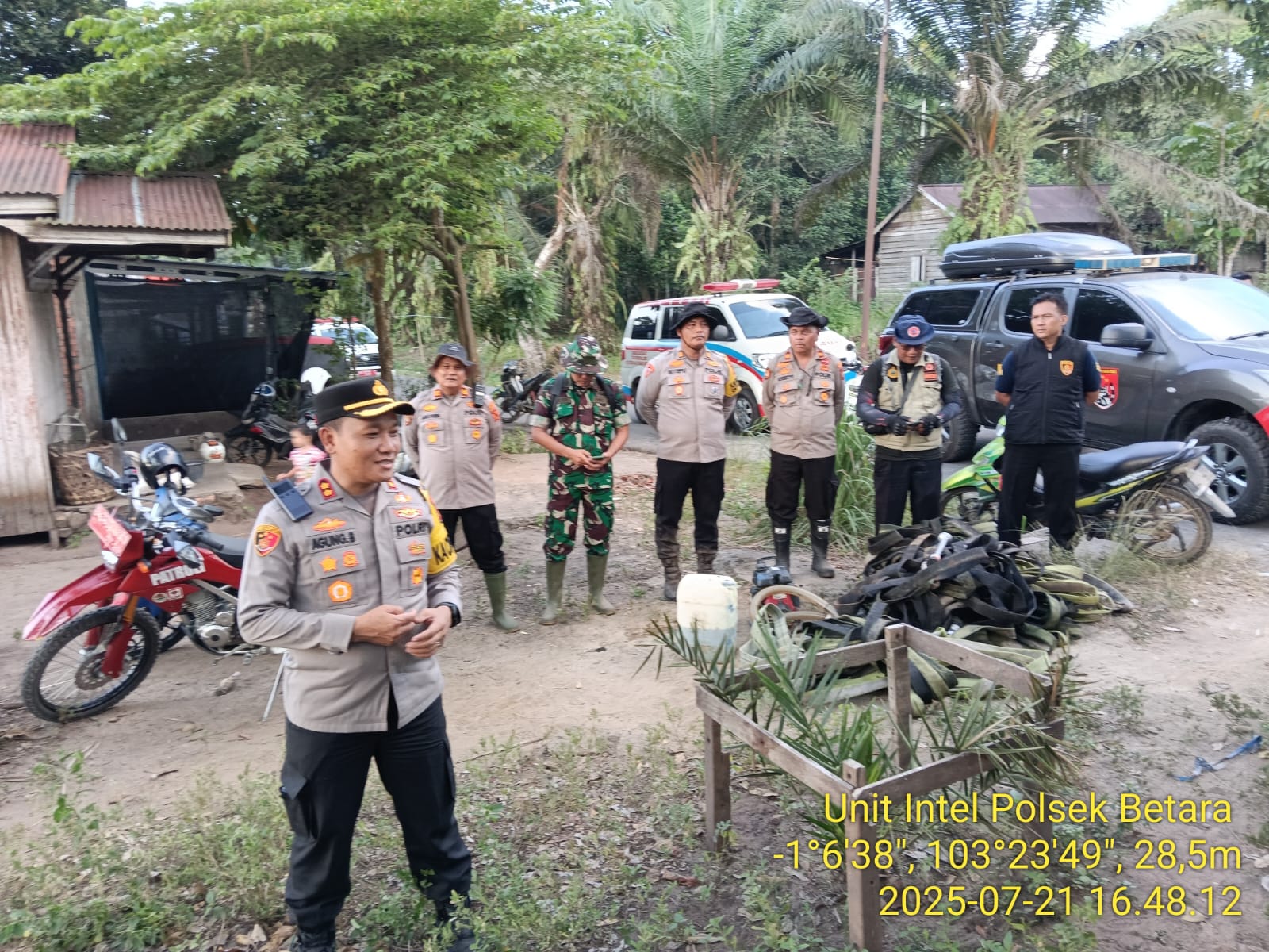 Polres Tanjab Barat Selidiki Kebakaran Lahan Di Betara