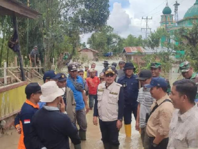 Pantau Perbaikan Infrastruktur Tanggul Penahan Banjir di Tanjung Muda Sungai Penuh 