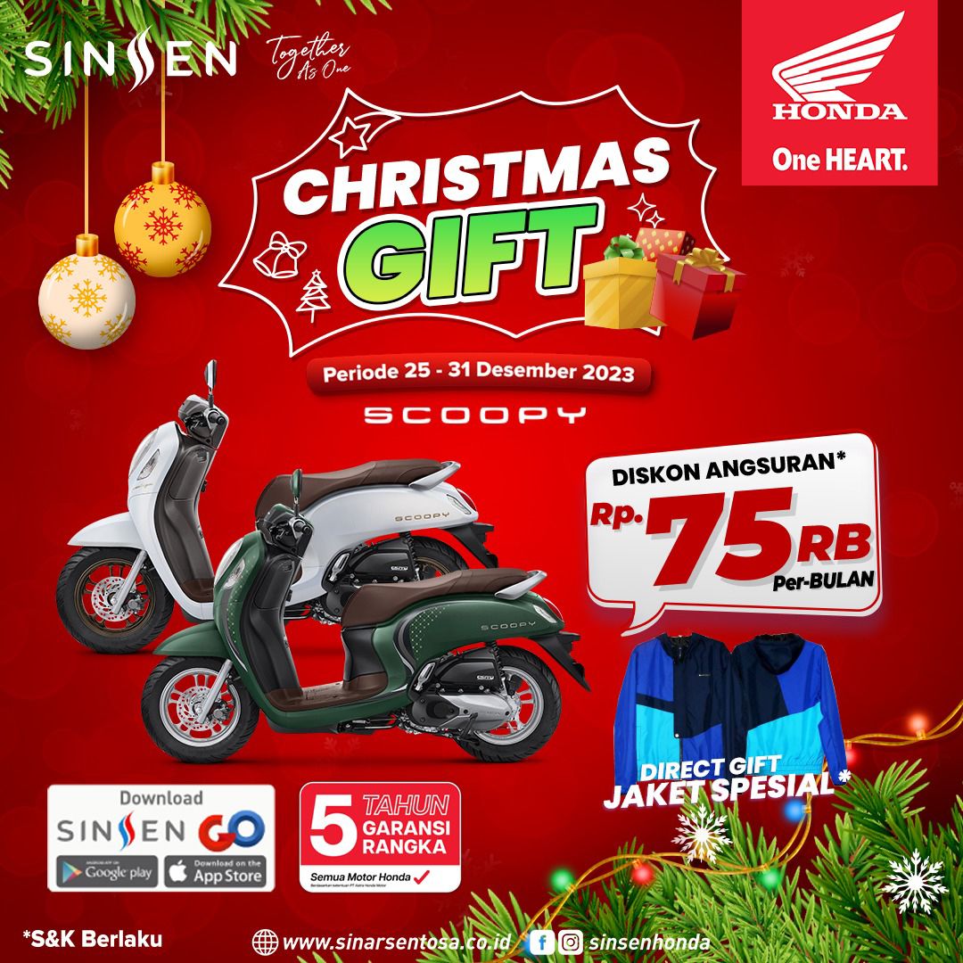 Rayakan Natal, Sinsen Berikan Promo Chrismas Gift