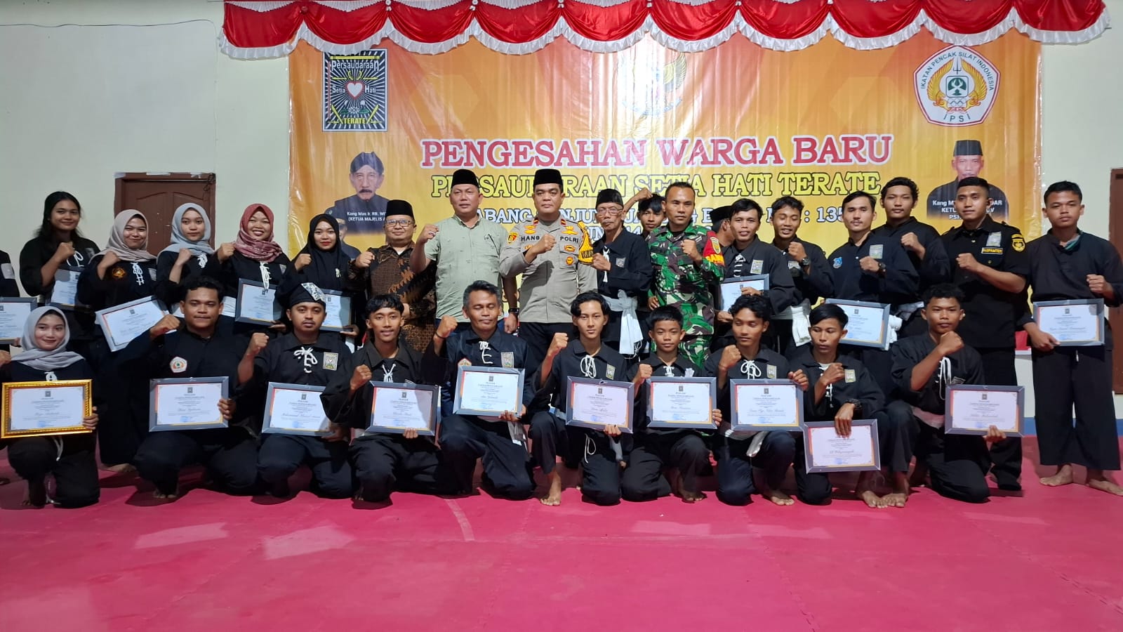 Ratusan Pendekar Silat sambut Hairan, Wisuda Tingkat 1 Warga PSHT di Tanjab Barat