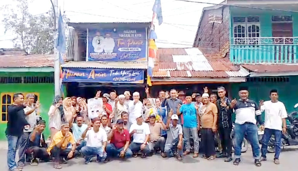 1 Minggu Jelang Pilkada, Masyarakat Jalan Nelayan Bertekad Menangkan Hairan-Amin