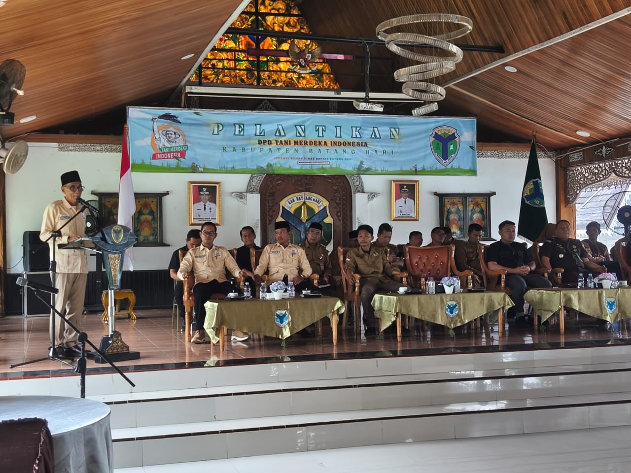Wabup Hadiri Pelantikan DPD Tani Merdeka Batang Hari