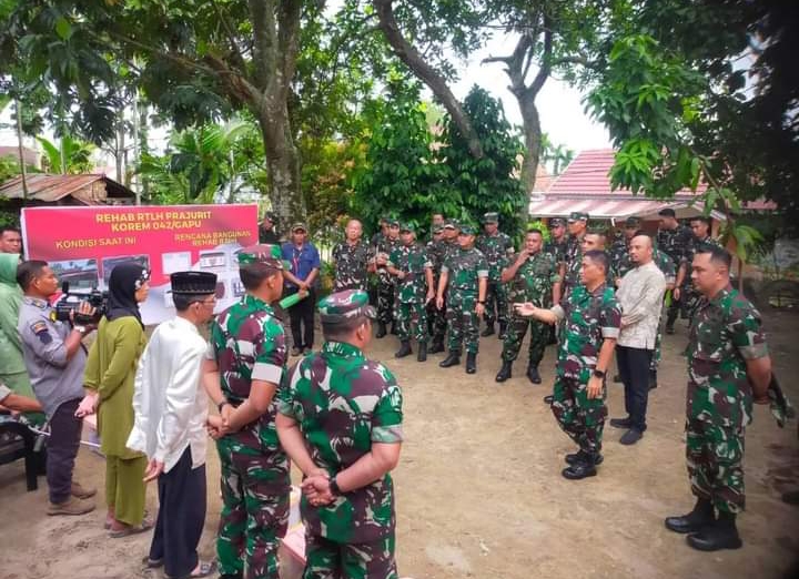 Tingkatkan Kesejahteraan Prajurit TNI di Jambi Lewat Rehab Rumah