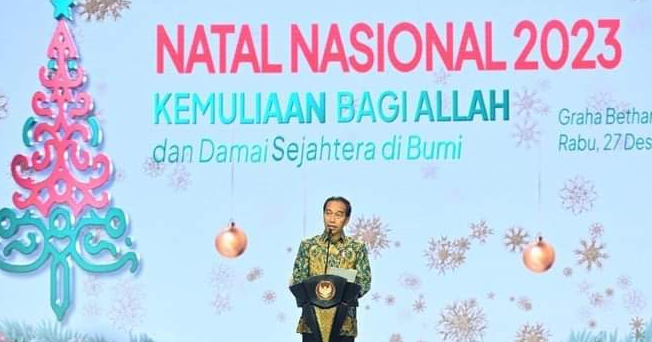 Presiden RI Jokowi Hadiri Perayaan Natal Nasional 2023
