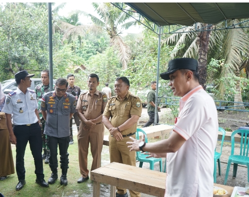 Perbatasan Jambi dan Sumatera Selatan, PJ Bupati Muaro Jambi Bachyuni Cek Pendistribusian Logistik 