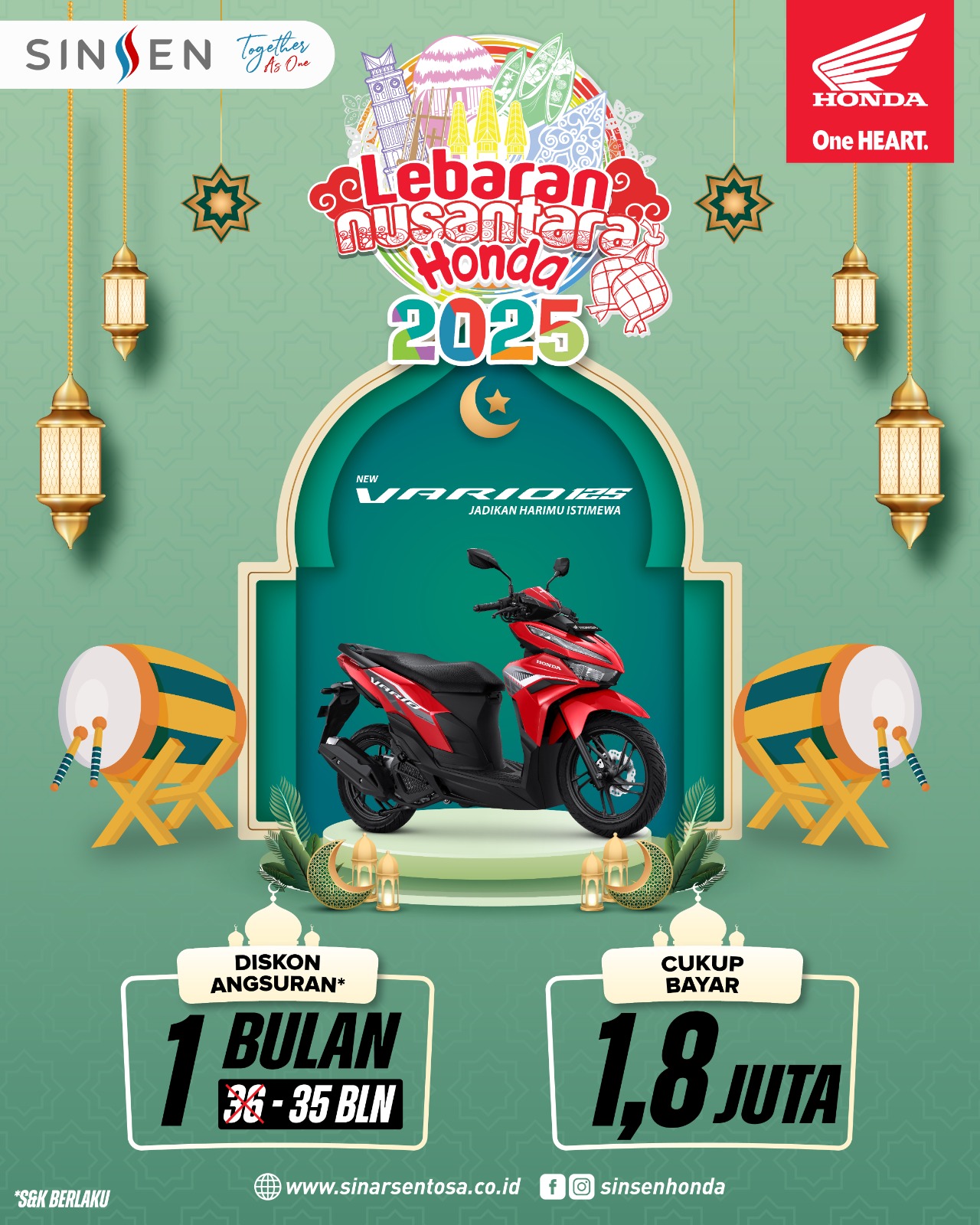 Miliki Honda Vario 125 Mulai Hanya Rp 1,8 Juta Sekarang