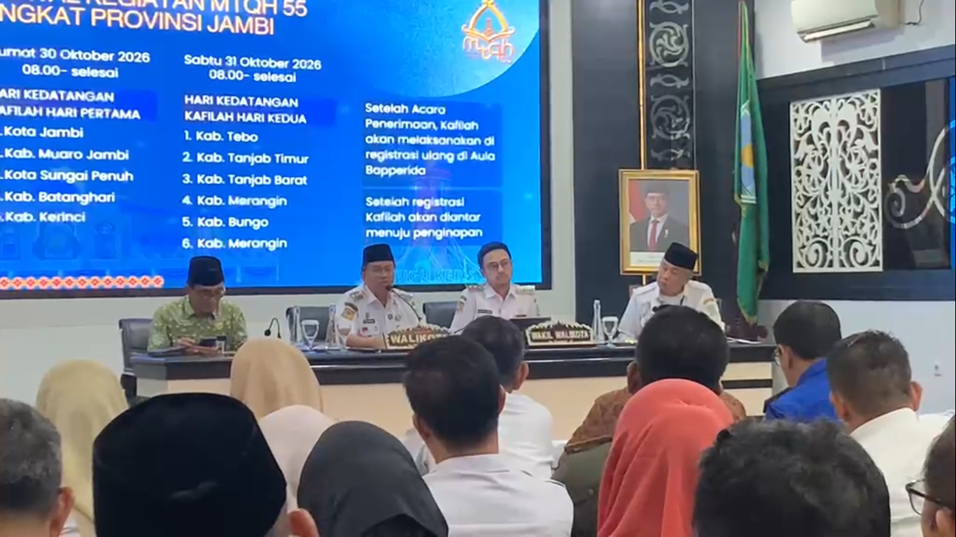 Pemkot Jambi Finalisasi Persiapan MTQH Provinsi Jambi 2026, Kabut Asap Jadi Perhatian