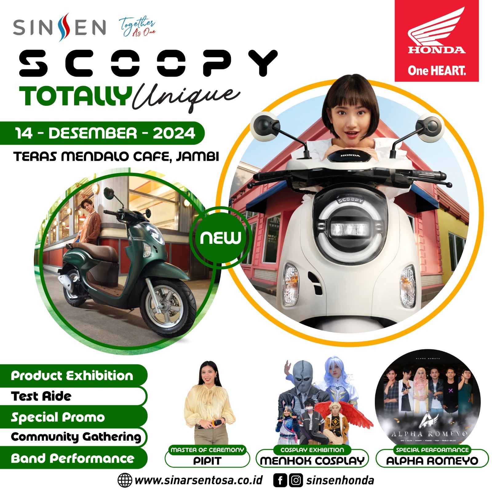 Totally Unique, New Honda Scoopy Siap Menggebrak Jambi di Akhir Pekan Ini