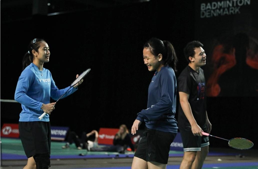 Timnas Badminton Indonesia Tiba di Denmark Lansung Latihan untuk Denmark Open